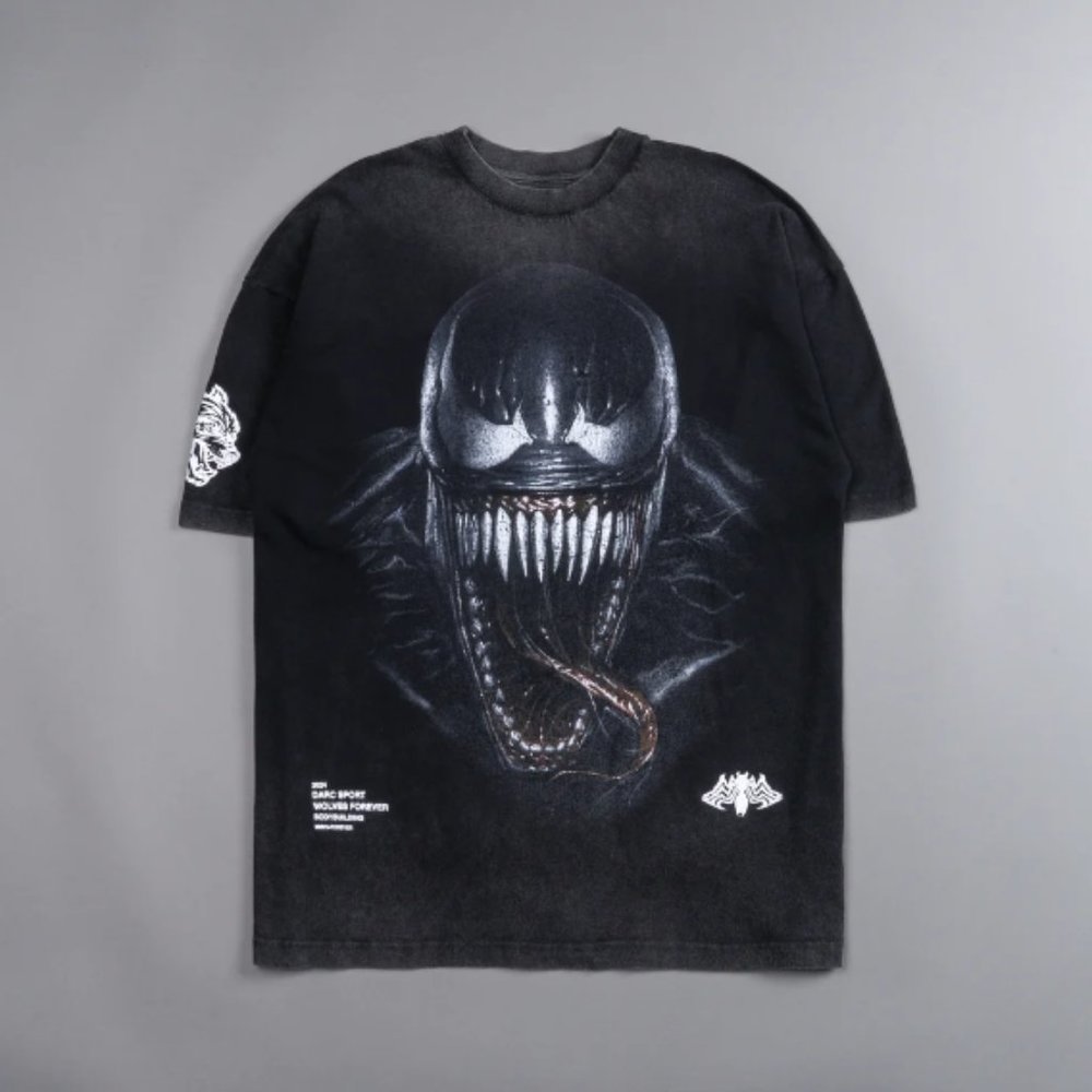 SYMBIOTE "PREMIUM" OVERSIZED TEE IN BLACK